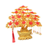 Maxbell Feng Shui Money Tree DIY Handmade Kit Artwork for Tabletop Living Room Shelf 37cmx34cm Style E