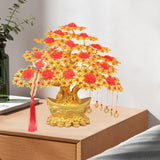 Maxbell Feng Shui Money Tree DIY Handmade Kit Artwork for Tabletop Living Room Shelf 37cmx34cm Style E