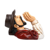 Maxbell Wine Bottle Holder Resin Figurine Wine Rack for Household Cabinet Decoration