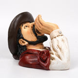 Maxbell Wine Bottle Holder Resin Figurine Wine Rack for Household Cabinet Decoration