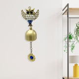 Maxbell Wind Chime Owls Chimes Owl Pendant Vintage Windchime for Window Door Balcony Golden