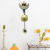 Maxbell Wind Chime Owls Chimes Owl Pendant Vintage Windchime for Window Door Balcony Golden