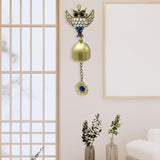 Maxbell Wind Chime Owls Chimes Owl Pendant Vintage Windchime for Window Door Balcony Golden