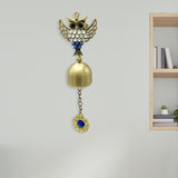 Maxbell Wind Chime Owls Chimes Owl Pendant Vintage Windchime for Window Door Balcony Golden