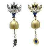 Maxbell Wind Chime Owls Chimes Owl Pendant Vintage Windchime for Window Door Balcony Golden