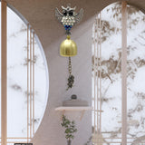 Maxbell Wind Chime Owls Chimes Owl Pendant Vintage Windchime for Window Door Balcony Silver