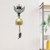 Maxbell Wind Chime Owls Chimes Owl Pendant Vintage Windchime for Window Door Balcony Silver