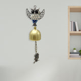 Maxbell Wind Chime Owls Chimes Owl Pendant Vintage Windchime for Window Door Balcony Silver
