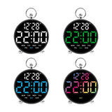 Maxbell LED Digital Alarm Clock Cafe Learning Dorm Office Home Adjustable Brightness White
