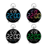 Maxbell LED Digital Alarm Clock Cafe Learning Dorm Office Home Adjustable Brightness White