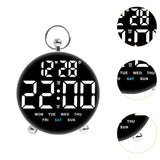 Maxbell LED Digital Alarm Clock Cafe Learning Dorm Office Home Adjustable Brightness White