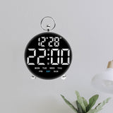 Maxbell LED Digital Alarm Clock Cafe Learning Dorm Office Home Adjustable Brightness White