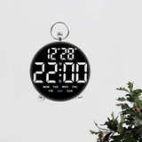 Maxbell LED Digital Alarm Clock Cafe Learning Dorm Office Home Adjustable Brightness White