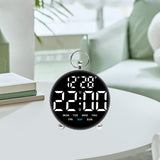 Maxbell LED Digital Alarm Clock Cafe Learning Dorm Office Home Adjustable Brightness White
