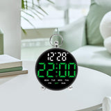 Maxbell LED Digital Alarm Clock Cafe Learning Dorm Office Home Adjustable Brightness Green