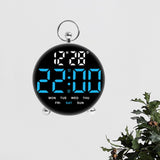 Maxbell LED Digital Alarm Clock Cafe Learning Dorm Office Home Adjustable Brightness Blue