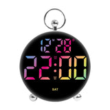 Maxbell LED Digital Alarm Clock Cafe Learning Dorm Office Home Adjustable Brightness Multicolor
