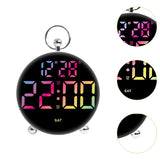 Maxbell LED Digital Alarm Clock Cafe Learning Dorm Office Home Adjustable Brightness Multicolor