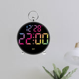 Maxbell LED Digital Alarm Clock Cafe Learning Dorm Office Home Adjustable Brightness Multicolor