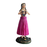 Maxbell Girl in Skirt Statue Artwork Resin Figurine with Base for Office Shelf Study Red Standing
