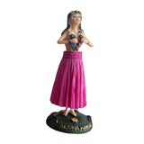 Maxbell Girl in Skirt Statue Artwork Resin Figurine with Base for Office Shelf Study Red Standing