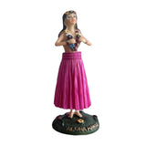 Maxbell Girl in Skirt Statue Artwork Resin Figurine with Base for Office Shelf Study Red Standing