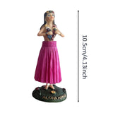 Maxbell Girl in Skirt Statue Artwork Resin Figurine with Base for Office Shelf Study Red Standing