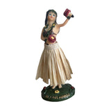 Maxbell Girl in Skirt Statue Artwork Resin Figurine with Base for Office Shelf Study Beige Dancing