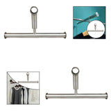 Maxbell Clothes Drying Rack Extend Bracket Convenient Accessories for Clothing Store Bright Silver