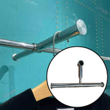 Maxbell Clothes Drying Rack Extend Bracket Convenient Accessories for Clothing Store Bright Silver