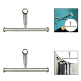 Maxbell Clothes Drying Rack Extend Bracket Convenient Accessories for Clothing Store Bright Silver
