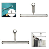 Maxbell Clothes Drying Rack Extend Bracket Convenient Accessories for Clothing Store Bright Silver