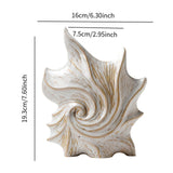 Maxbell Conch Shaped Flower Vase Floral Arrangement for Entrance Living Room Bedroom Paper Box Packaging