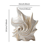 Maxbell Conch Shaped Flower Vase Floral Arrangement for Entrance Living Room Bedroom Color Box Packaging