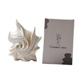 Maxbell Conch Shaped Flower Vase Floral Arrangement for Entrance Living Room Bedroom Color Box Packaging