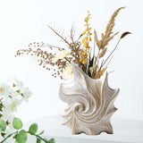 Maxbell Conch Shaped Flower Vase Floral Arrangement for Entrance Living Room Bedroom Color Box Packaging