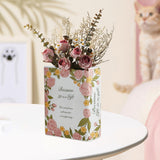 Maxbell Book Shaped Decorative Vase Artistic Flowerpot for Flowers Hallway Farmhouse Style A