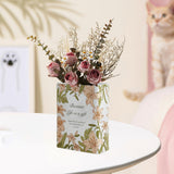 Maxbell Book Shaped Decorative Vase Artistic Flowerpot for Flowers Hallway Farmhouse Style C