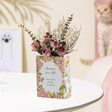 Maxbell Book Shaped Decorative Vase Artistic Flowerpot for Flowers Hallway Farmhouse Style D