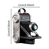 Maxbell Camera Statue Model Sculpture Resin Showcase Decorative Prop for Bar Friends 11cmx16cm