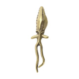 Maxbell Brass Squid Statue Copper Squid Collectible for Cabinet Living Room Tabletop