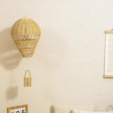 Maxbell Rattan Hot Air Balloon Backdrop Wall Decor for Office Wedding Party