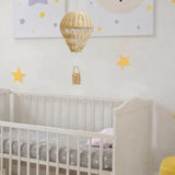 Maxbell Rattan Hot Air Balloon Backdrop Wall Decor for Office Wedding Party