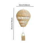 Maxbell Rattan Hot Air Balloon Backdrop Wall Decor for Office Wedding Party