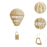 Maxbell Rattan Hot Air Balloon Backdrop Wall Decor for Office Wedding Party