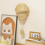 Maxbell Rattan Hot Air Balloon Backdrop Wall Decor for Office Wedding Party