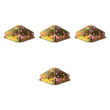 Maxbell 4Pcs Folding Flip Top Hinges Edge Hinges for Computer Desk Butler Tray Doors 15.5x5.5x0.15cm
