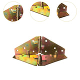 Maxbell 4Pcs Folding Flip Top Hinges Edge Hinges for Computer Desk Butler Tray Doors 15.5x5.5x0.15cm