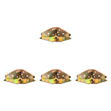 Maxbell 4Pcs Folding Flip Top Hinges Edge Hinges for Computer Desk Butler Tray Doors 20x6.5x0.2cm