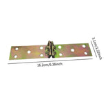Maxbell 4Pcs Folding Flip Top Hinges Edge Hinges for Computer Desk Butler Tray Doors 16.2x3.1cm